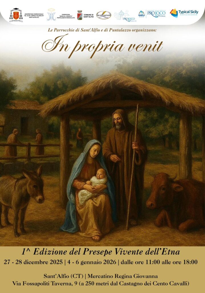 Sant’Alfio, al via la prima edizione del Presepe Vivente dell’Etna