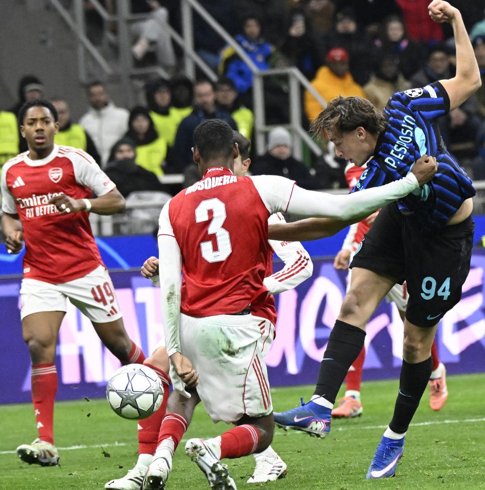 Champions, Inter ko a San Siro: l’Arsenal vince 3-1 e vola verso il primato