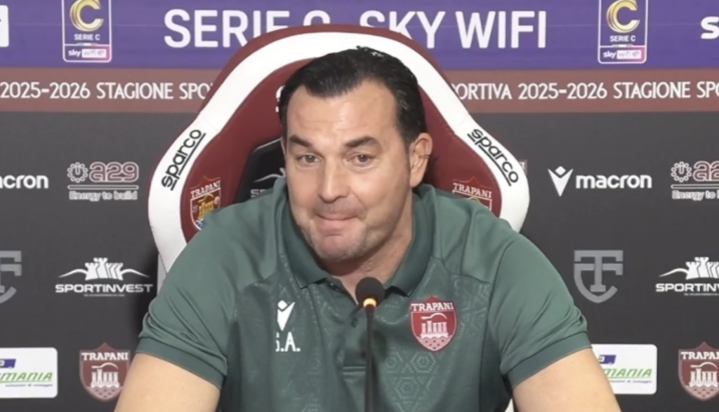 Trapani-Sorrento, Aronica si commuove in sala stampa – VIDEO