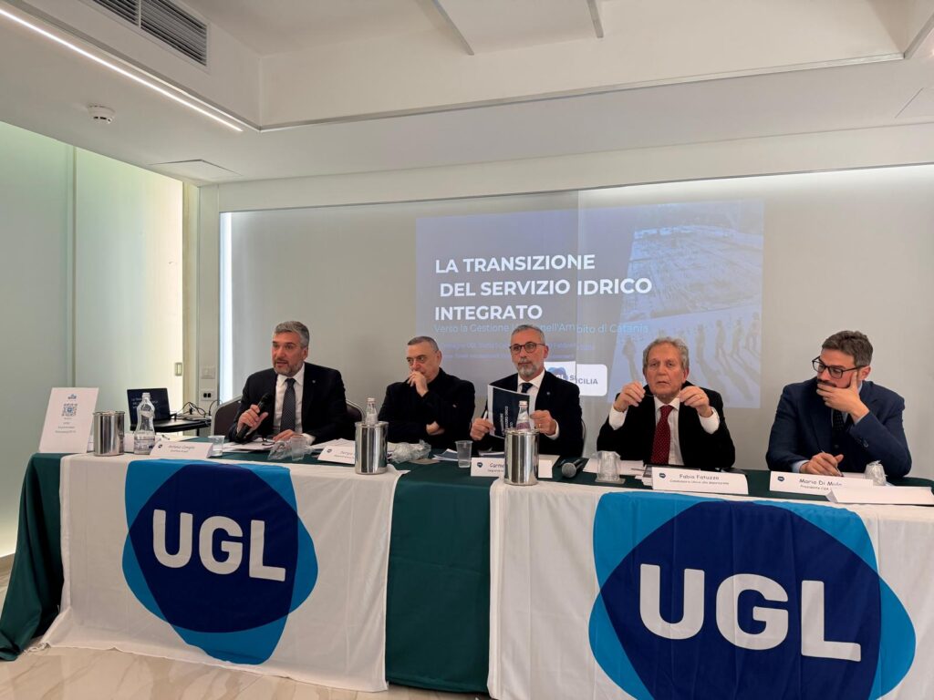“Servizio idrico integrato, verso il gestore unico”: il confronto organizzato da Ugl