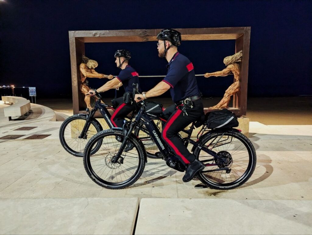 Carabinieri in bici, secondo weekend di controlli a Gela