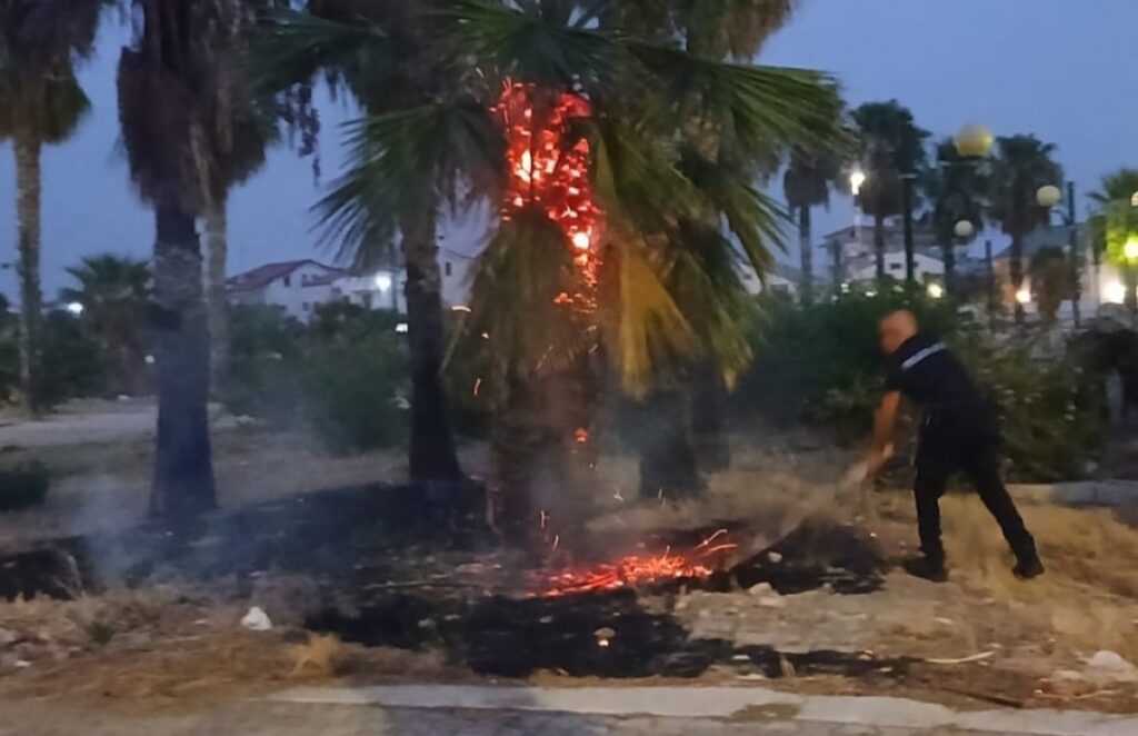 Cantina sociale, intervento polizia locale evita propagarsi di un rogo
