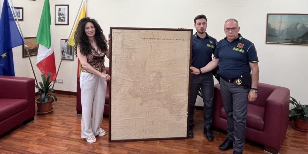 Restituita un'antica mappa del Catasto di Nicosia risalente al 1874
