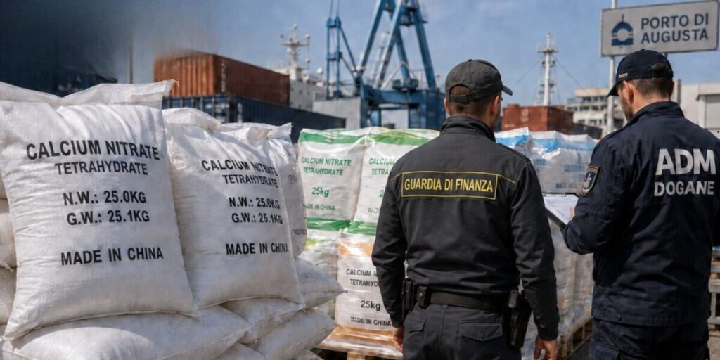 Blitz nel porto di Augusta, scatta il sequestro di fertilizzanti