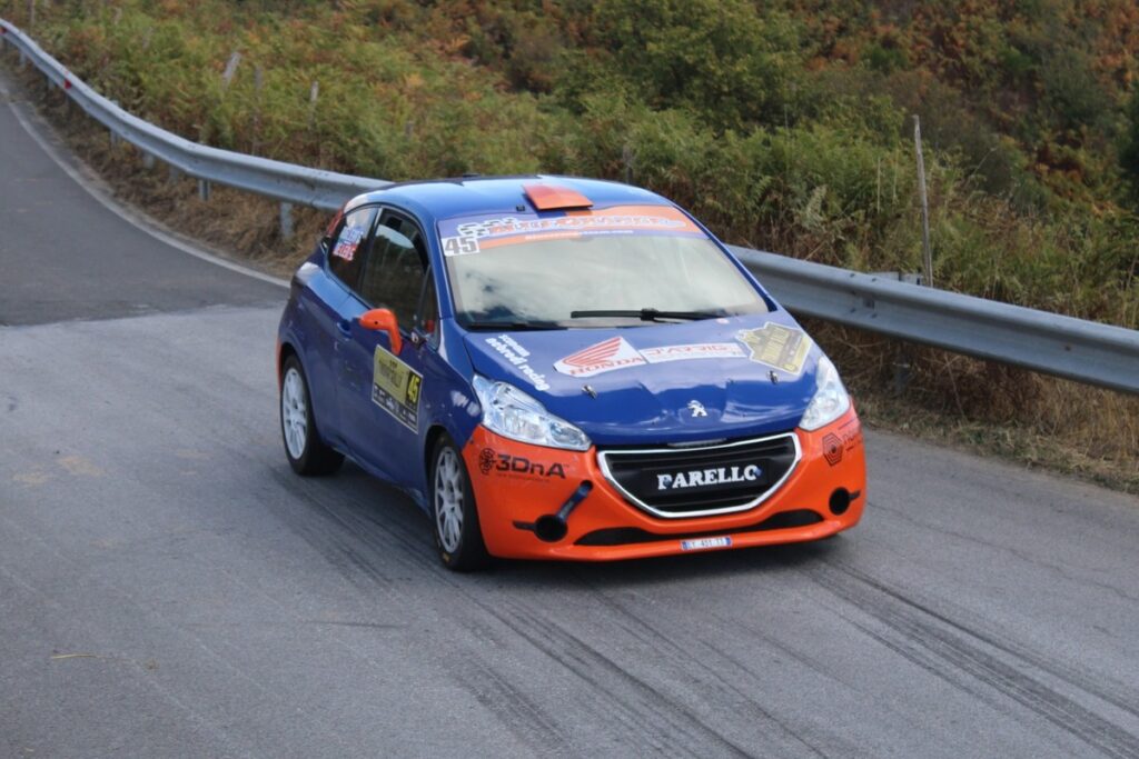 Scuderia Nebrodi Racing, De Leo e Scaglione al Rally Tirreno Messina su Peugeot