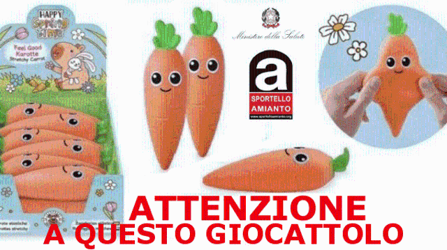 Allerta giocattolo contenente amianto