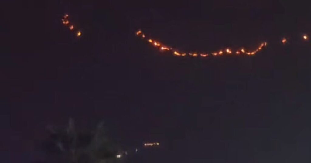 Incendio a Belmonte Chiavelli, le fiamme alimentate dalla cappa di scirocco