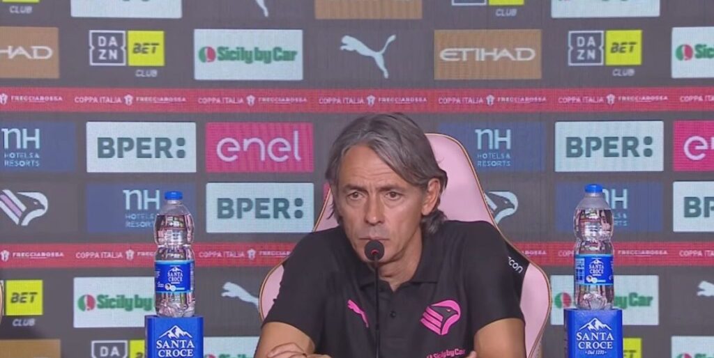 Inzaghi: «Questo Palermo è una delle squadre più forti che io abbia allenato»