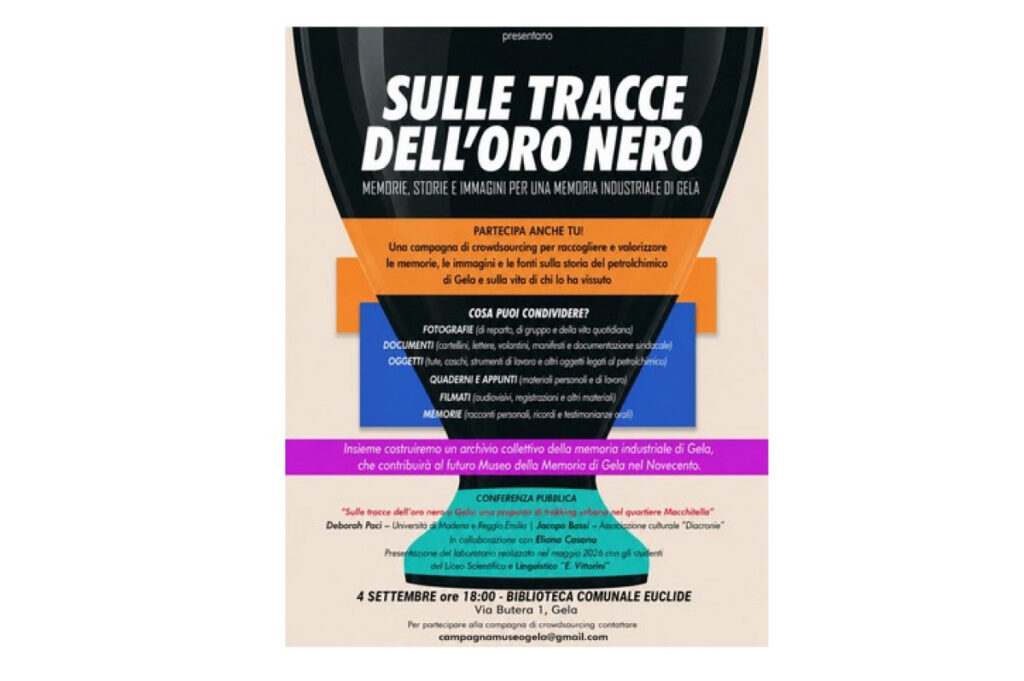 "Sulle tracce dell'oro nero", primi passi per costruire un museo della memoria del '900