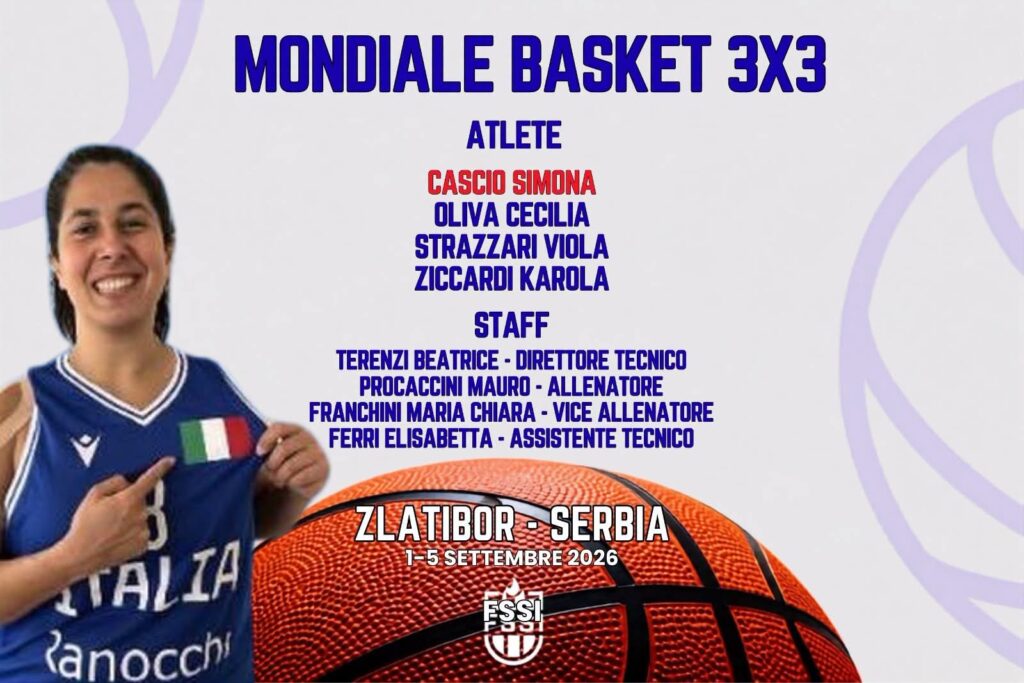 La messinese Simona Cascio convocata in Nazionale 3×3 per il Mondiale in Serbia