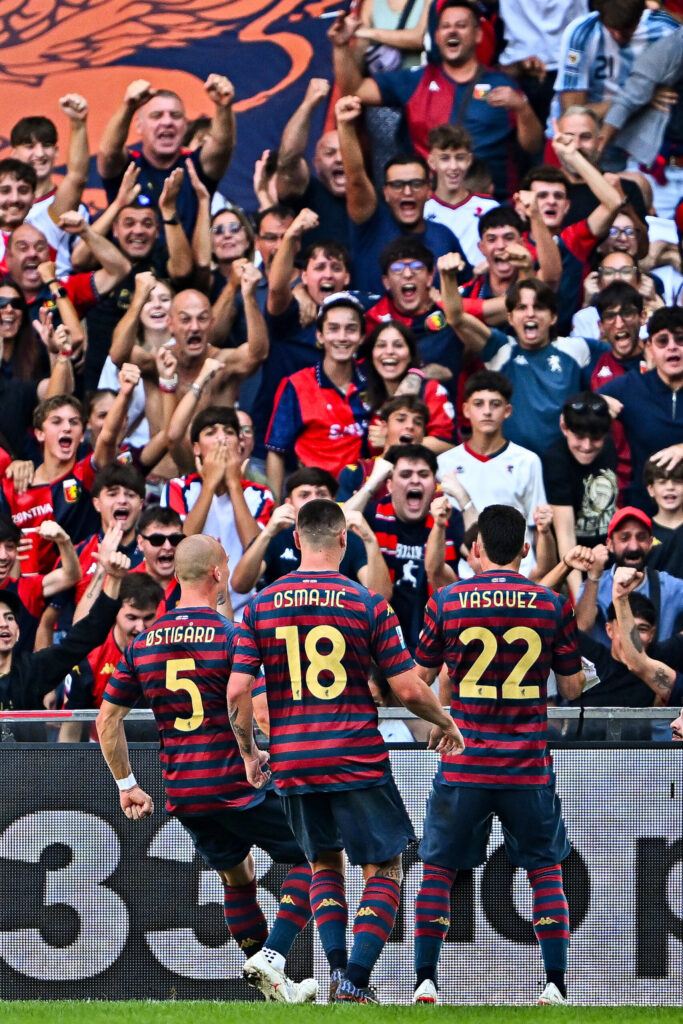 Vasquez la riprende e poi si fa espellere, Genoa-Frosinone 1-1