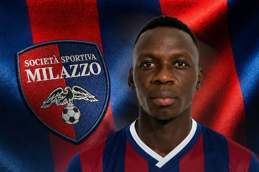 Il Milazzo ufficializza l’acquisto dell’attaccante gambiano Mousa Balla Sowe