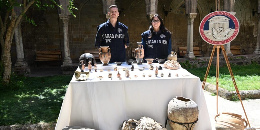 Recuperati reperti archeologici per 400 mila euro rubati due anni fa a Palermo VIDEO