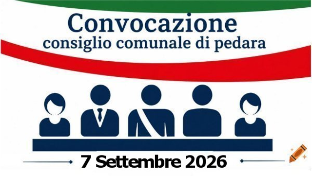 Convocazione Consiglio Comunale 7 Settembre 2026