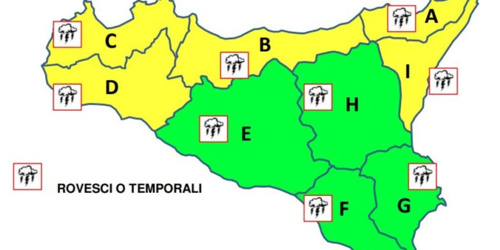 Temporale su Palermo, vento e cali di tensione in alcune zone