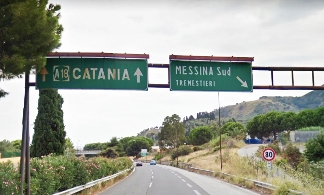 Chiusura della rampa di ingresso dello svincolo di Tremestieri